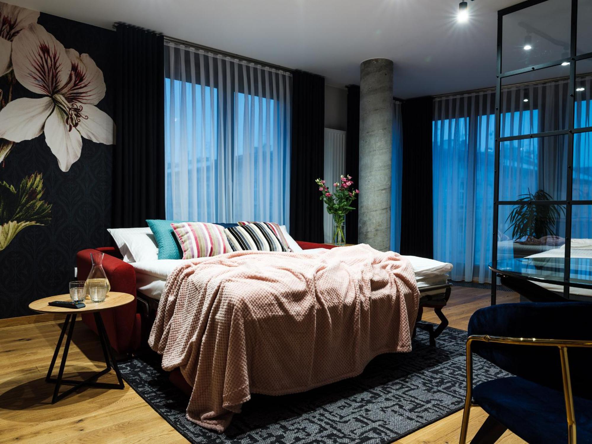 Aparthotel Inspire Miodova Residence Krakau Zimmer foto